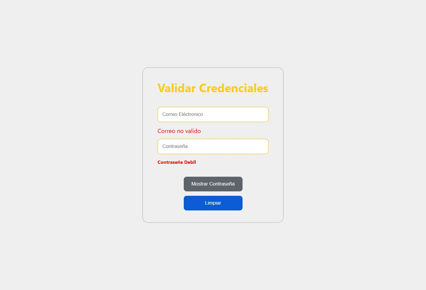 Vista previa del proyecto - Seguridad de contraseña